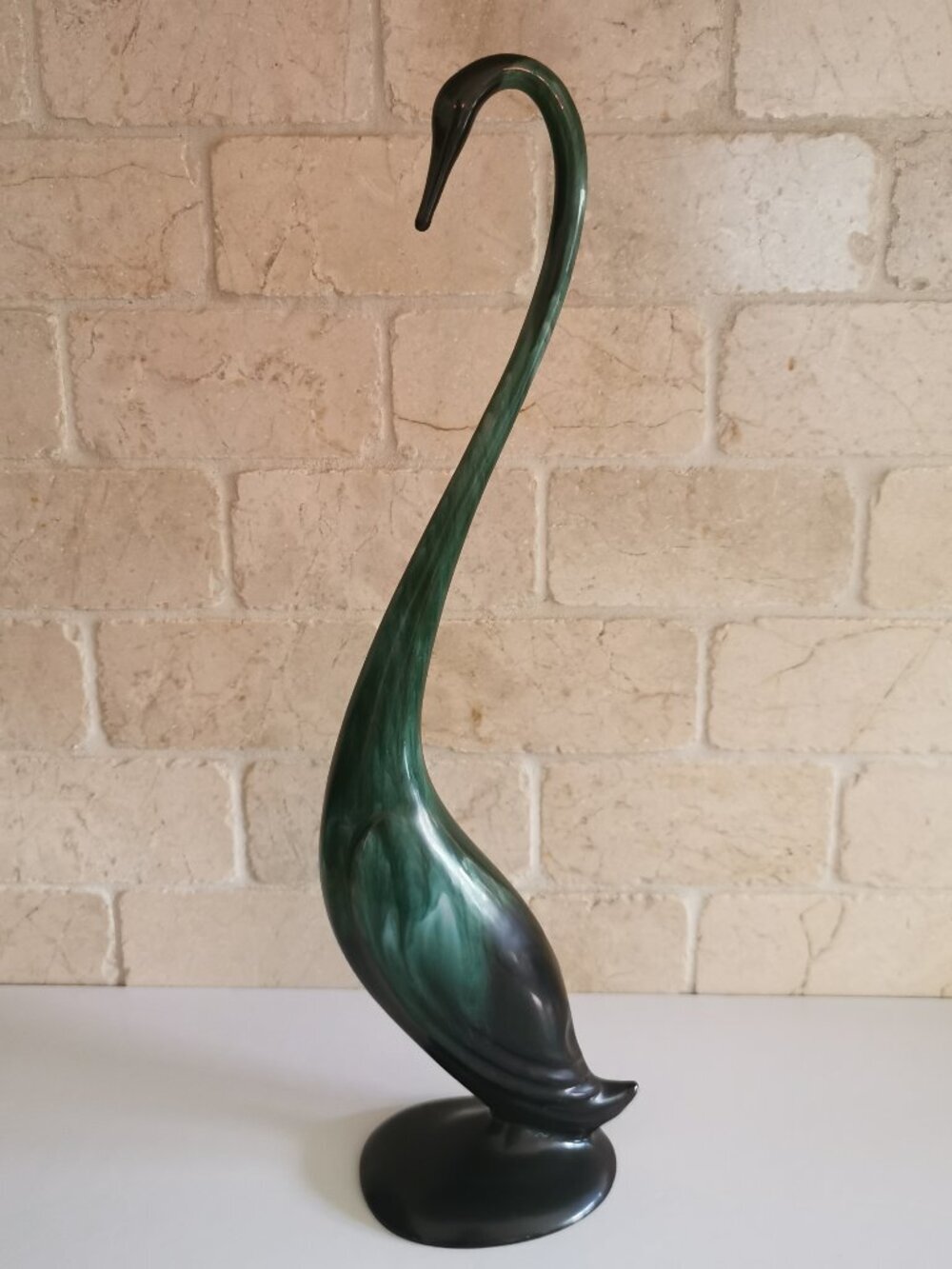 BMP Long Neck Swan Vintage Beautiful Bird Blue Mountain Pottery Canadiana Art